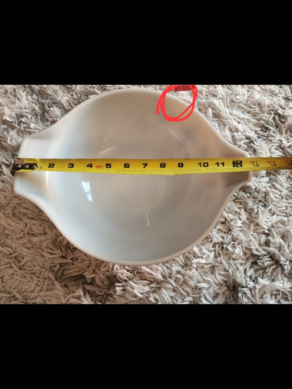 Rare Vintage Pyrex Early American Cinderella Ceramic Mixing Bowl - Picture 6 of 8